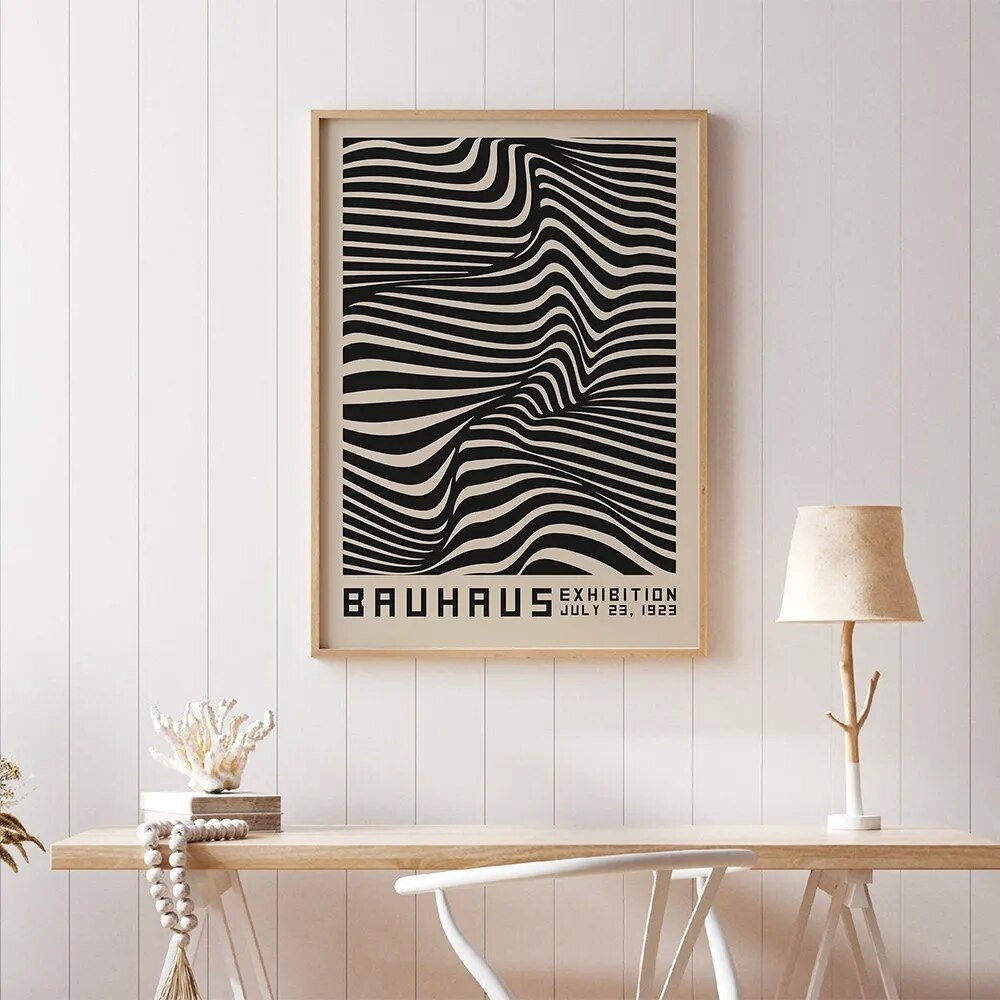 Contemporary Abstract Canvas Print Illustration in Modern Style