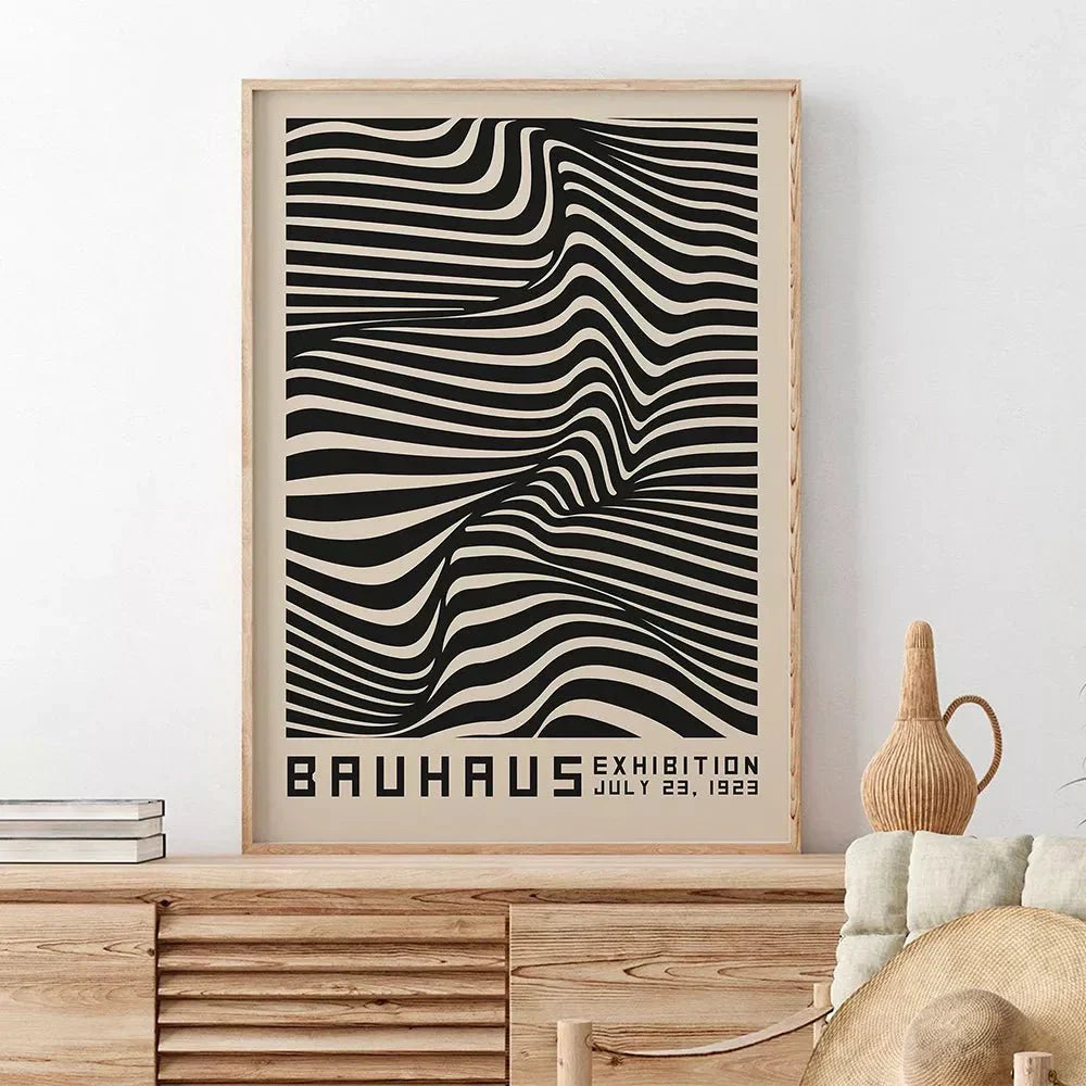 Contemporary Abstract Canvas Print Illustration in Modern Style