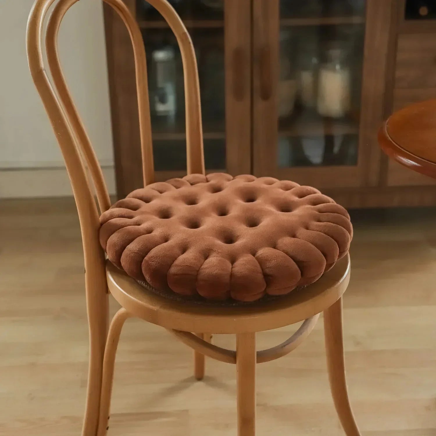Cookie Biscuit Shape Cosy Cushion Soft Polyester Foam