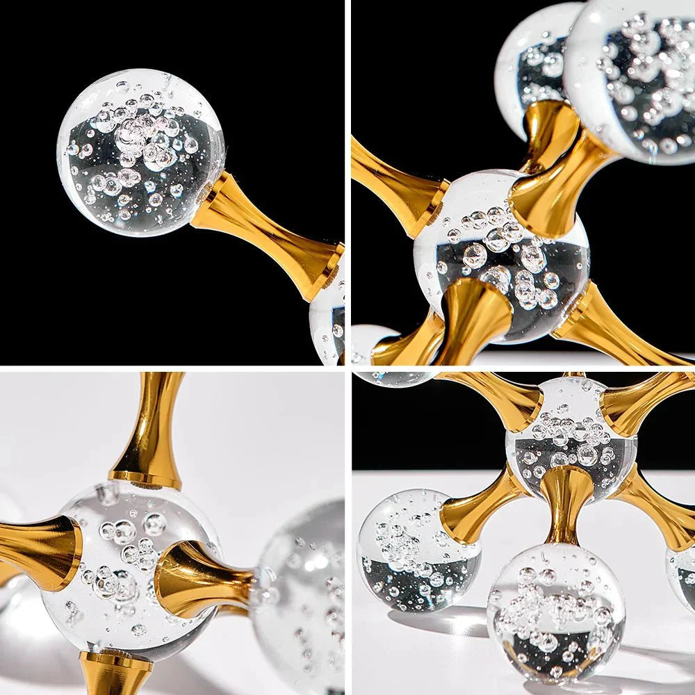 Creative Art Crystal Ball Table Decoration - Glass Luxury