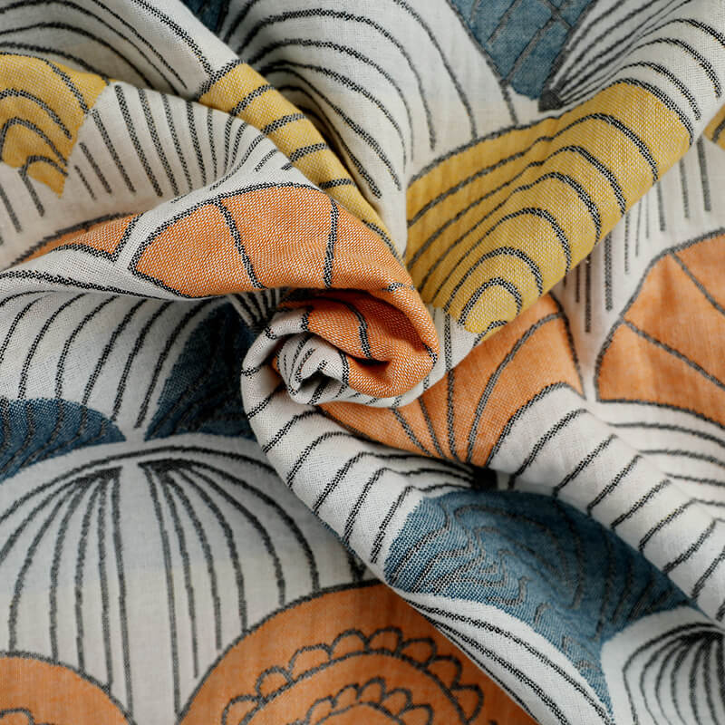Shell Print Jacquard Cotton Bath Towel 70x140cm