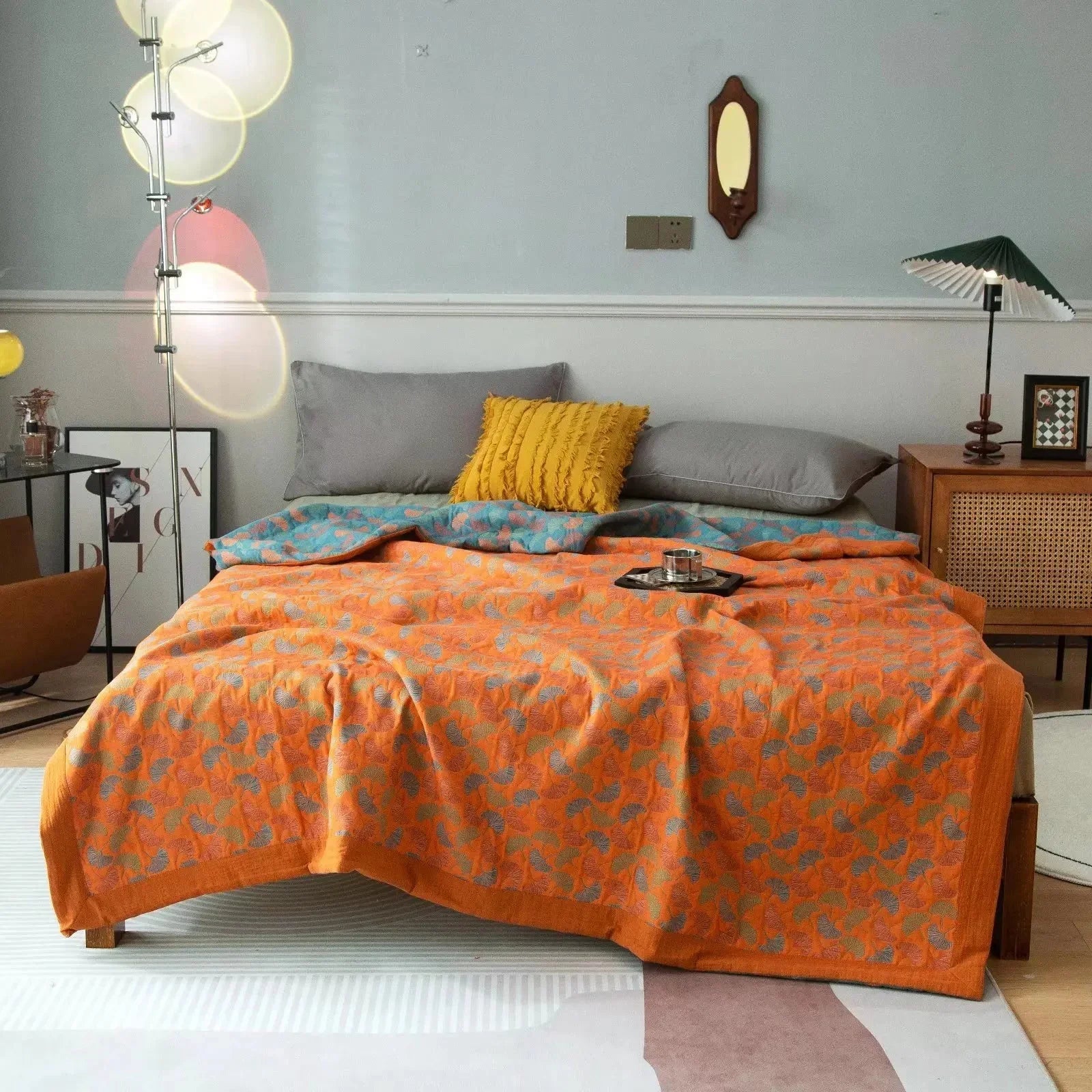Decorative Bohemian Style Bed Blanket for Cozy Comfort