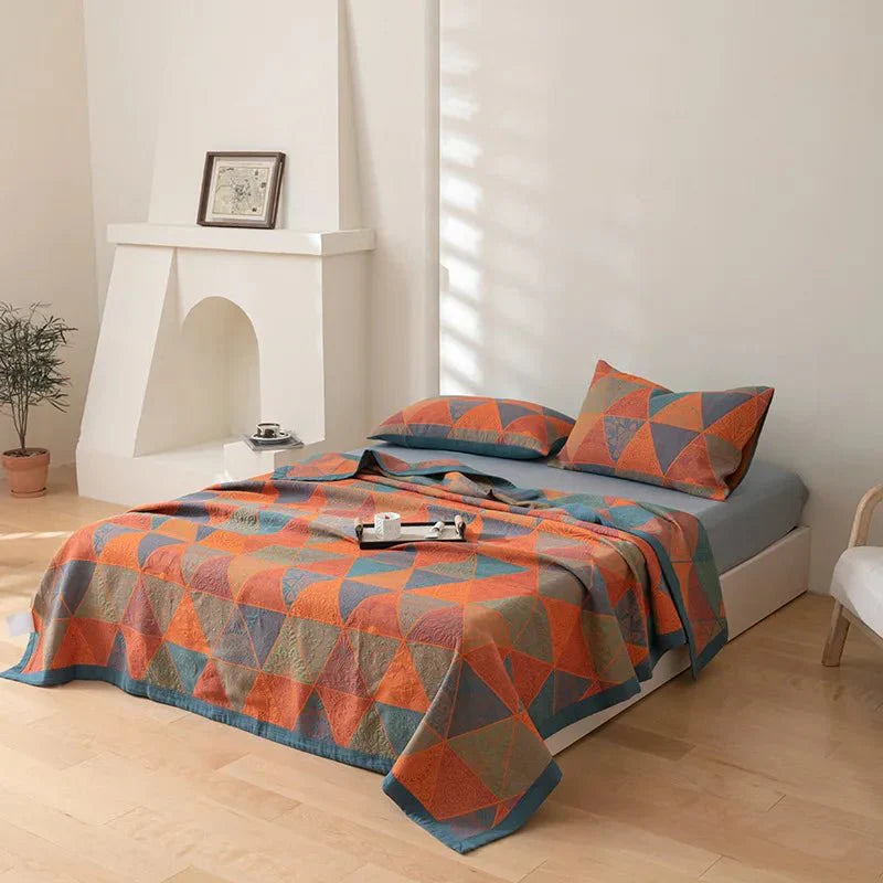 Decorative Bohemian Style Bed Blanket for Cozy Comfort