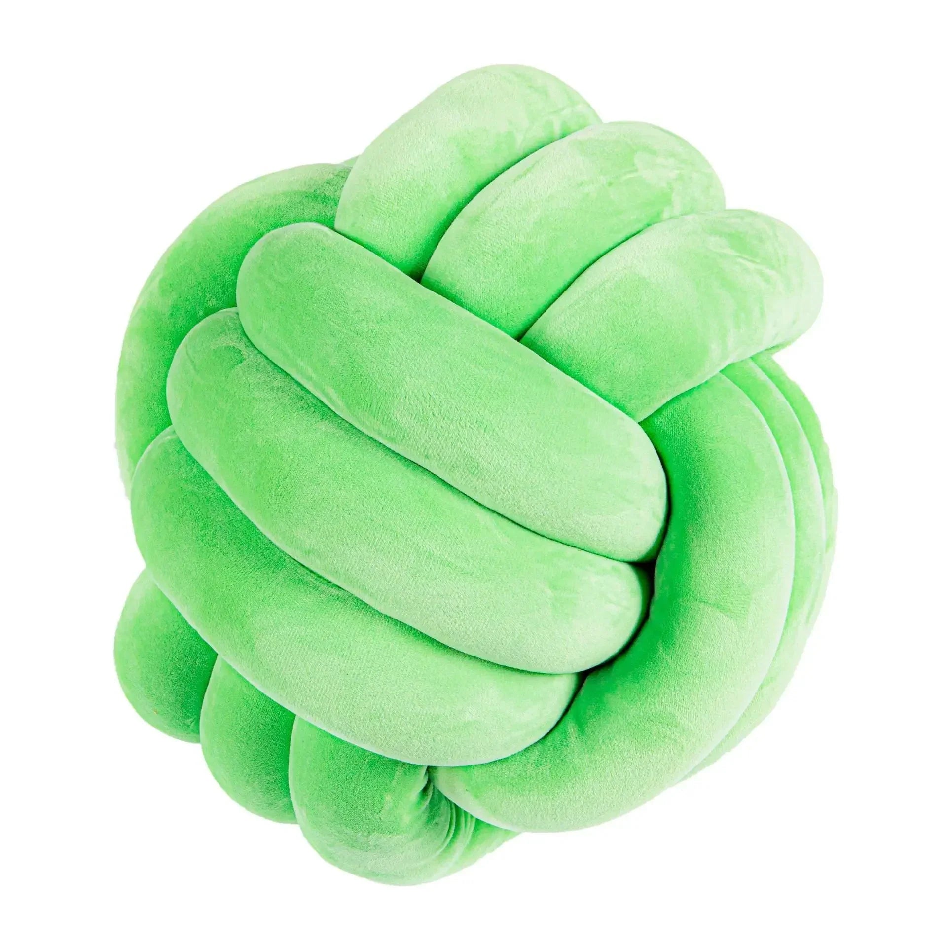 Decorative Knotted Suede Effect Ball Soft Cushion Pillow