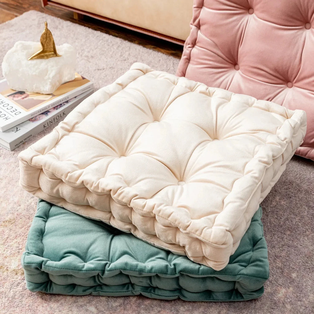 Deep Velvet Thickened Seat Cushion for Comfort and Style