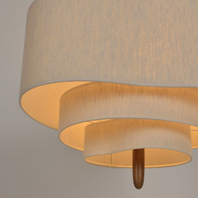 Stylish Fabric Chandelier for Contemporary Living Room or Bedroom Ambiance