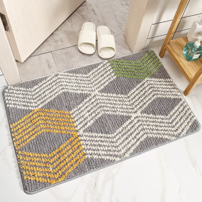 Fluffy Absorbent Bath Rug with Non Slip Backing