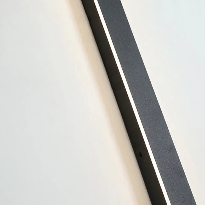 Linear Black Minimalist Led Outdoor Wall Light Dimmable IP65