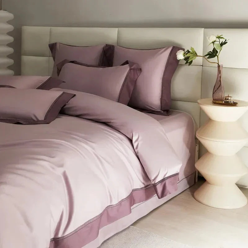 Essence Duvet Cover Set – 1000 TC Egyptian Cotton with Elegant Border Detailing