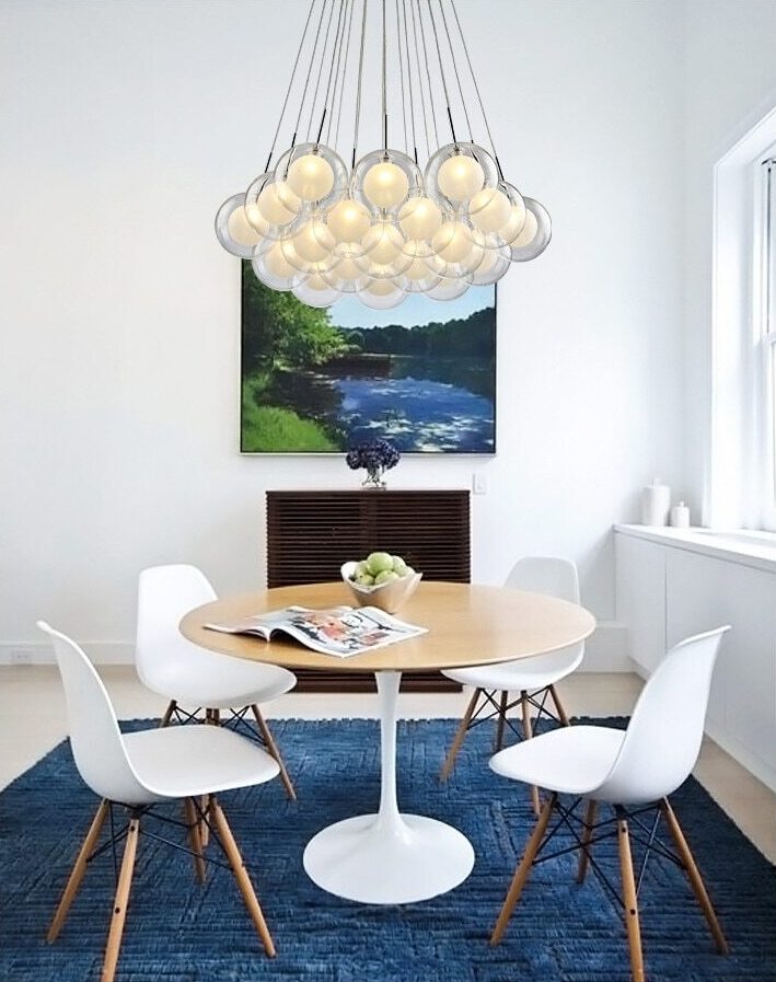 Cluster LED Chandelier – Modern Nordic Hanging Light for Kitchen & Dining