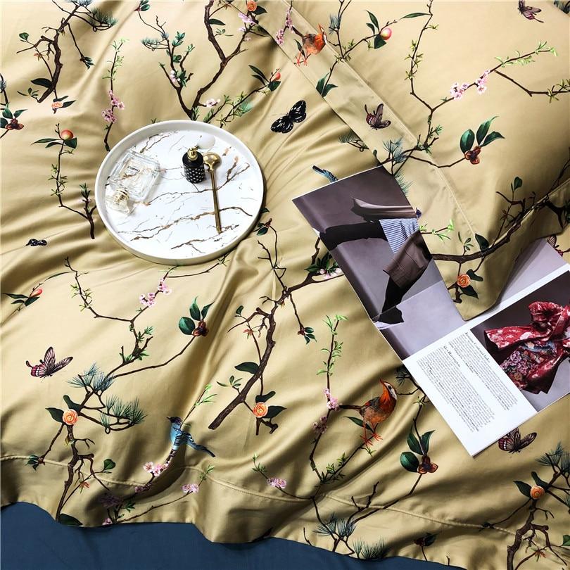 Flight of the Orient Duvet Cover Set – Vibrant Floral Print on Soft Cotton