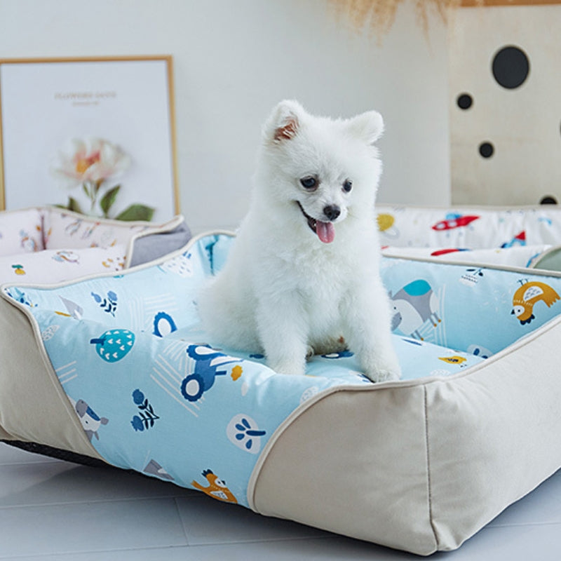 Four Walled Supportive Pet Bed Cozy Durable Eco Friendly