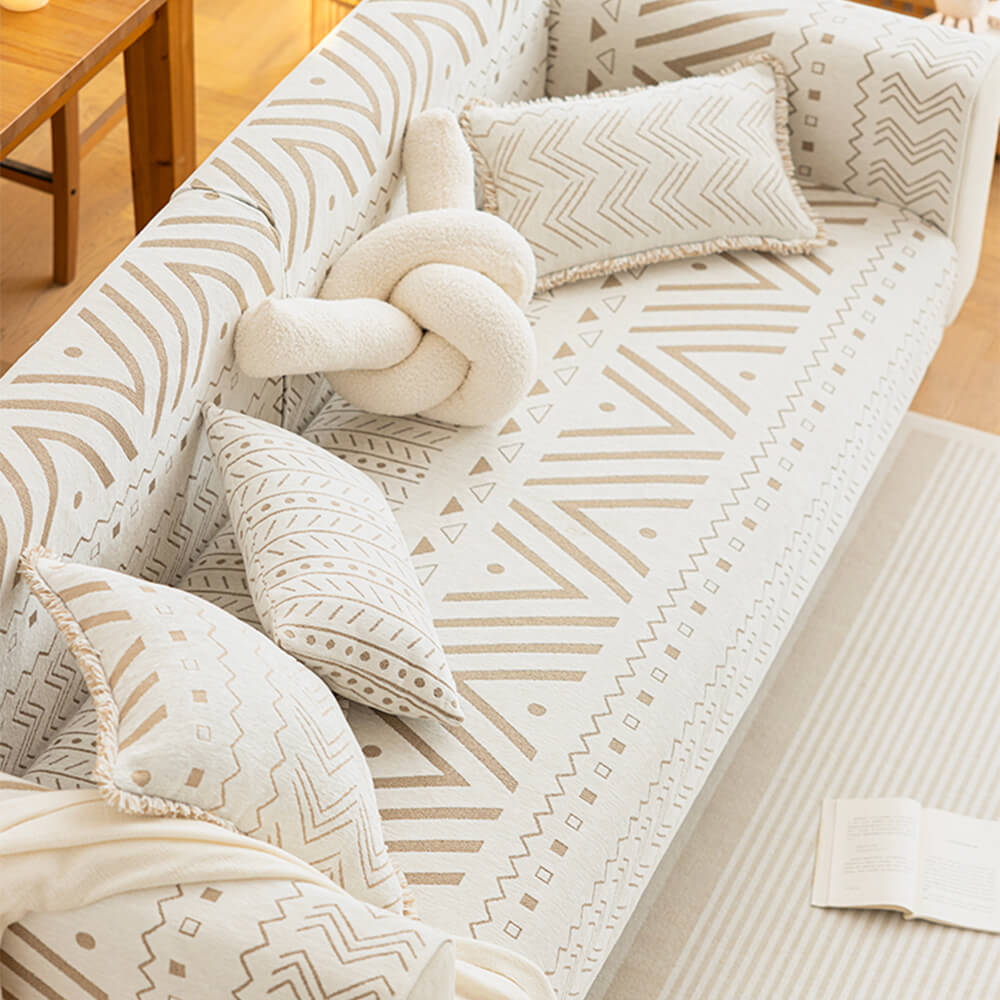 Chenille Fabric Breathable Wear-Resistant Sofa Cover Deco