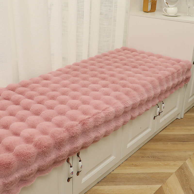 Cozy Plush Solid Colour Non-slip Couch Cover for Comfort