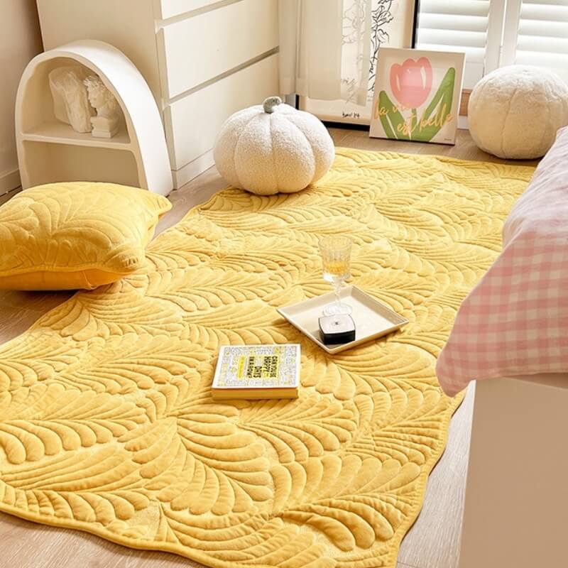 Leaf Cotton Mat Anti-scratch Protective Couch Cover 70x210