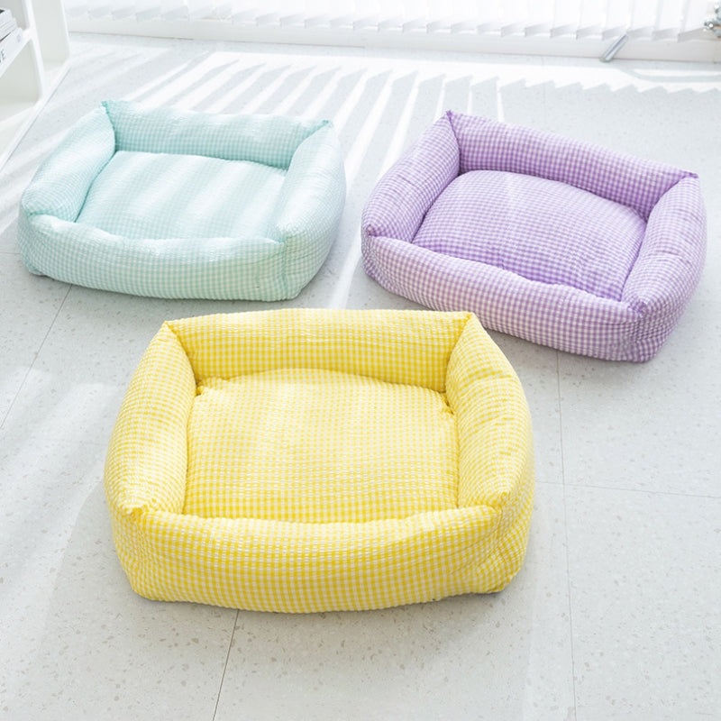 Cozy Bolstered Dog Bed with Removable Cover Polyester
