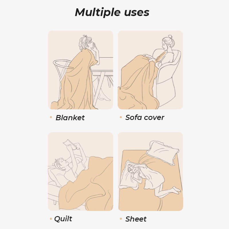 Solid Colour Fleece Furniture Protector Couch Cover Soft Cozy