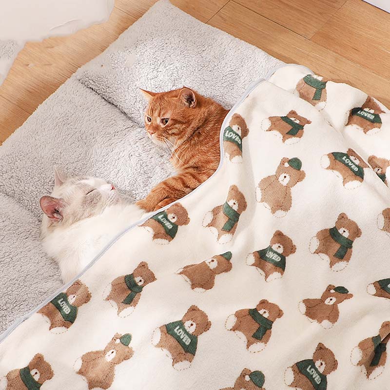 Cozy Flannel Pet Blanket Soft Colorful Multipurpose Use
