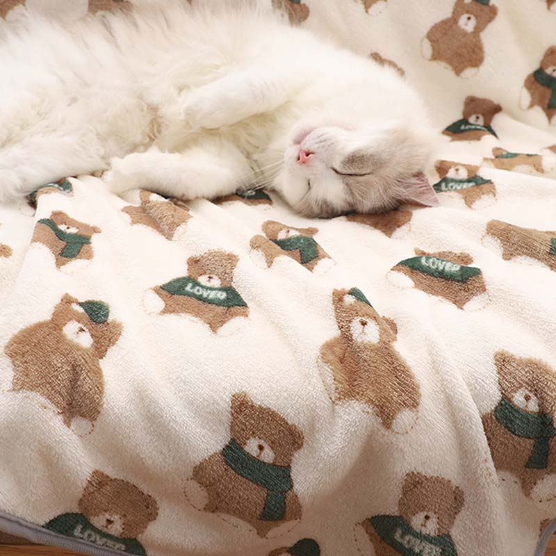 Cozy Flannel Pet Blanket Soft Colorful Multipurpose Use