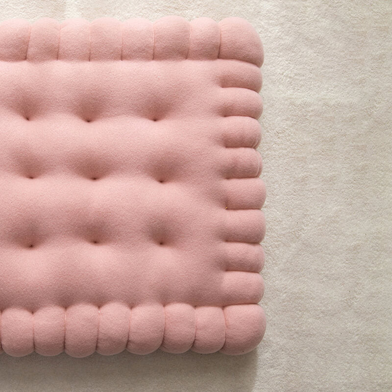 Whimsical Biscuit Dog Bed Cozy Soft Durable Quick Dry