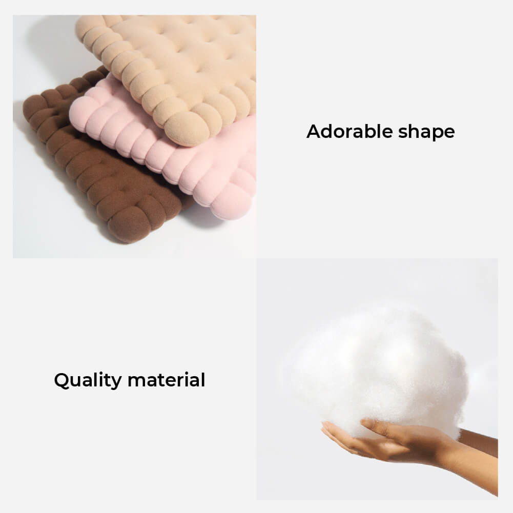 Whimsical Biscuit Dog Bed Cozy Soft Durable Quick Dry
