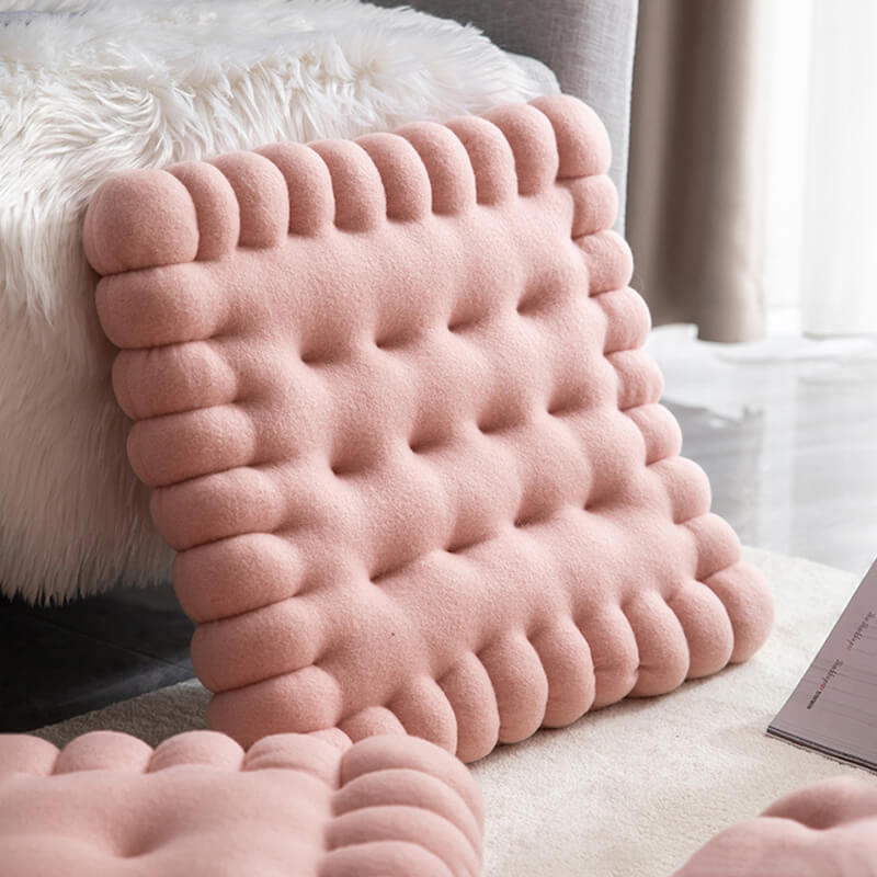 Whimsical Biscuit Dog Bed Cozy Soft Durable Quick Dry
