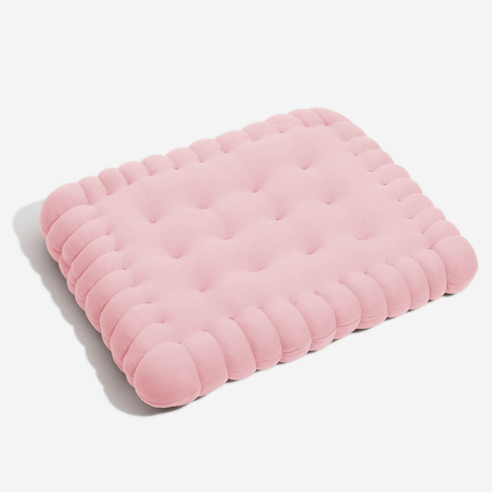 Whimsical Biscuit Dog Bed Cozy Soft Durable Quick Dry