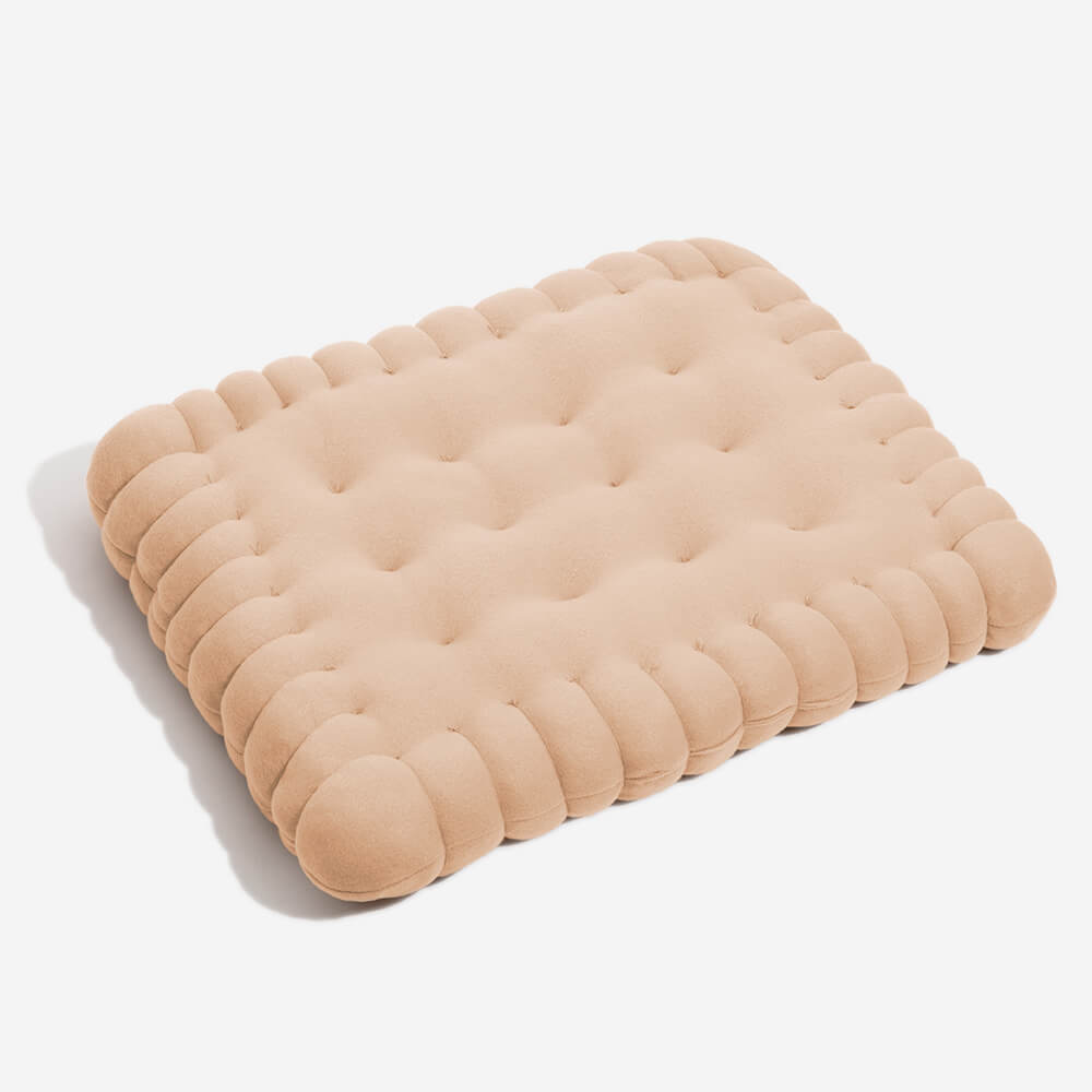 Whimsical Biscuit Dog Bed Cozy Soft Durable Quick Dry