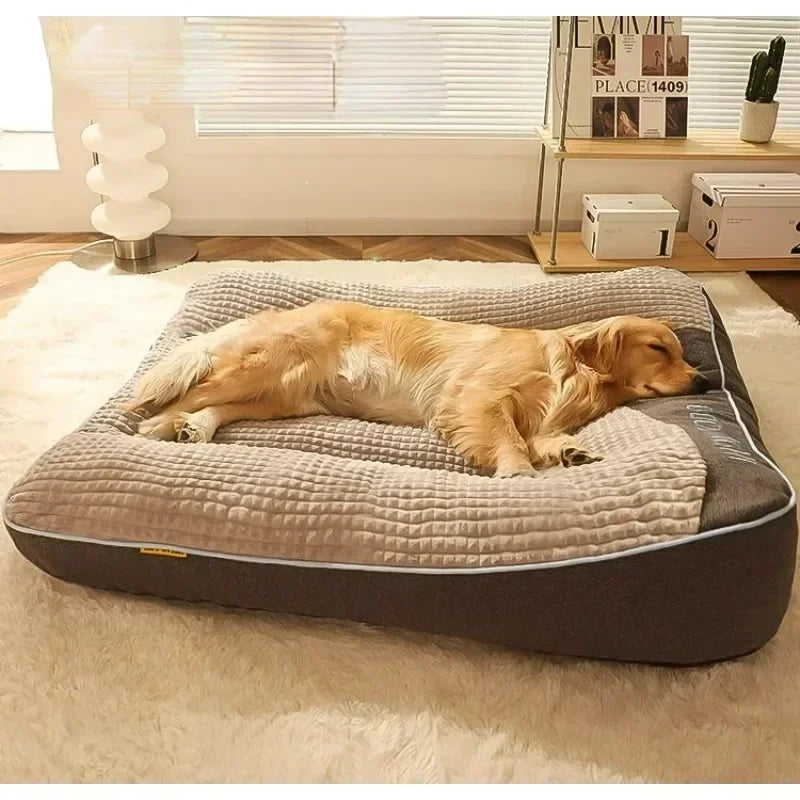 Luxury Orthopedic Cushion Bed with Crystal Velvet Comfort
