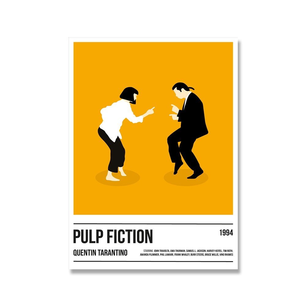 Iconic Movie Canvas Poster Prints in Modern Style, Unframed