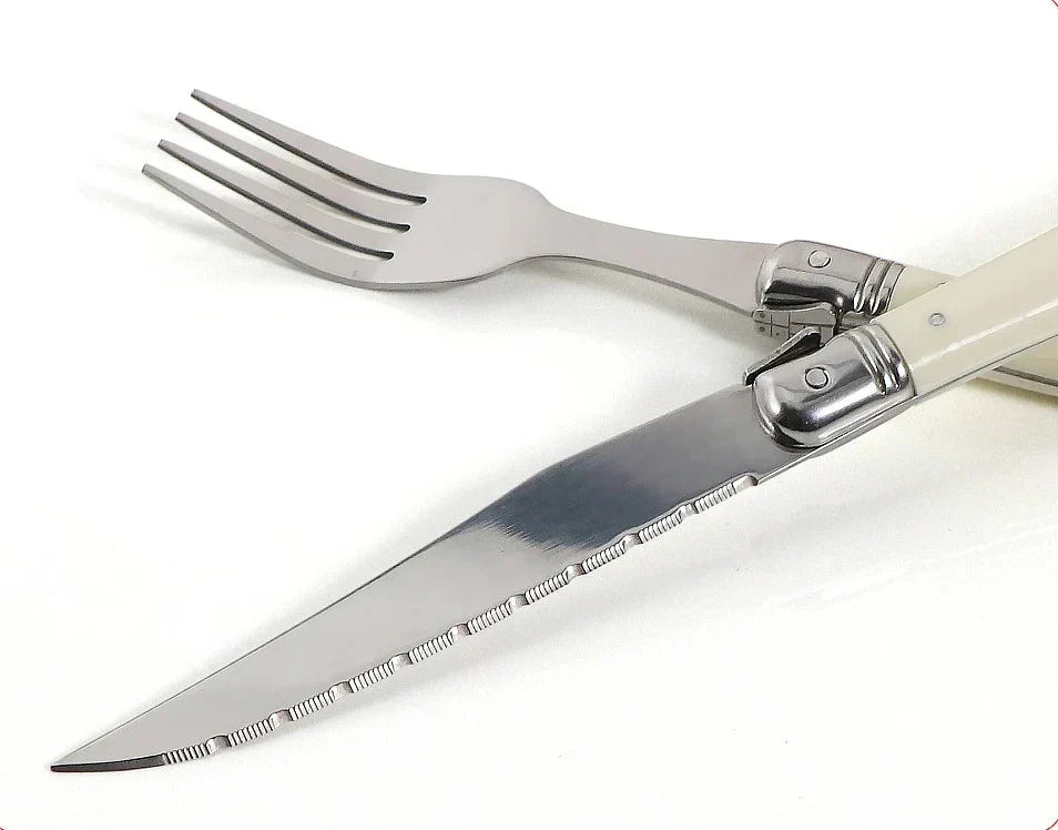 IvoryElegance – Luxury Laguiole Cutlery Set in Stainless Steel