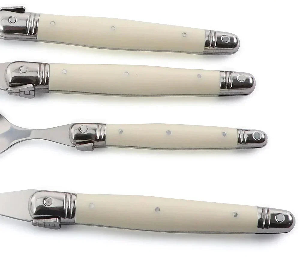 IvoryElegance – Luxury Laguiole Cutlery Set in Stainless Steel