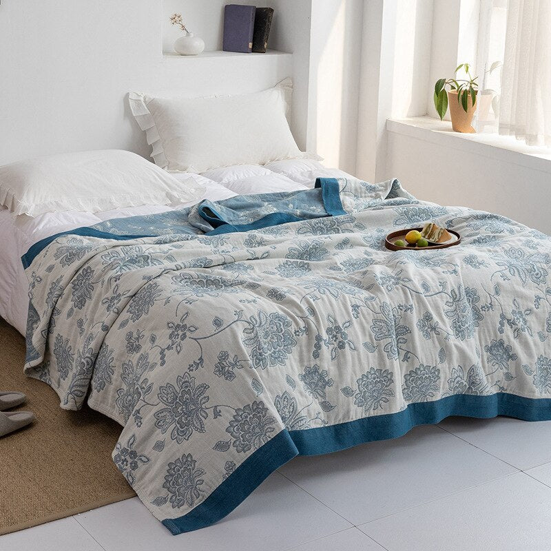 Japanese Soft Throw Blanket for Cozy Home Comfort
