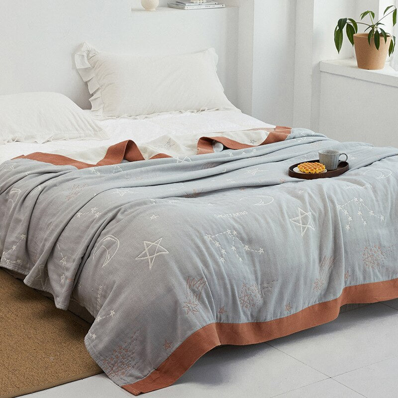 Japanese Soft Throw Blanket for Cozy Home Comfort
