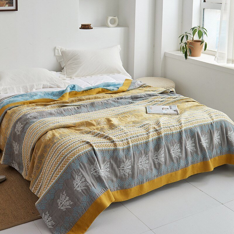 Japanese Soft Throw Blanket for Cozy Home Comfort