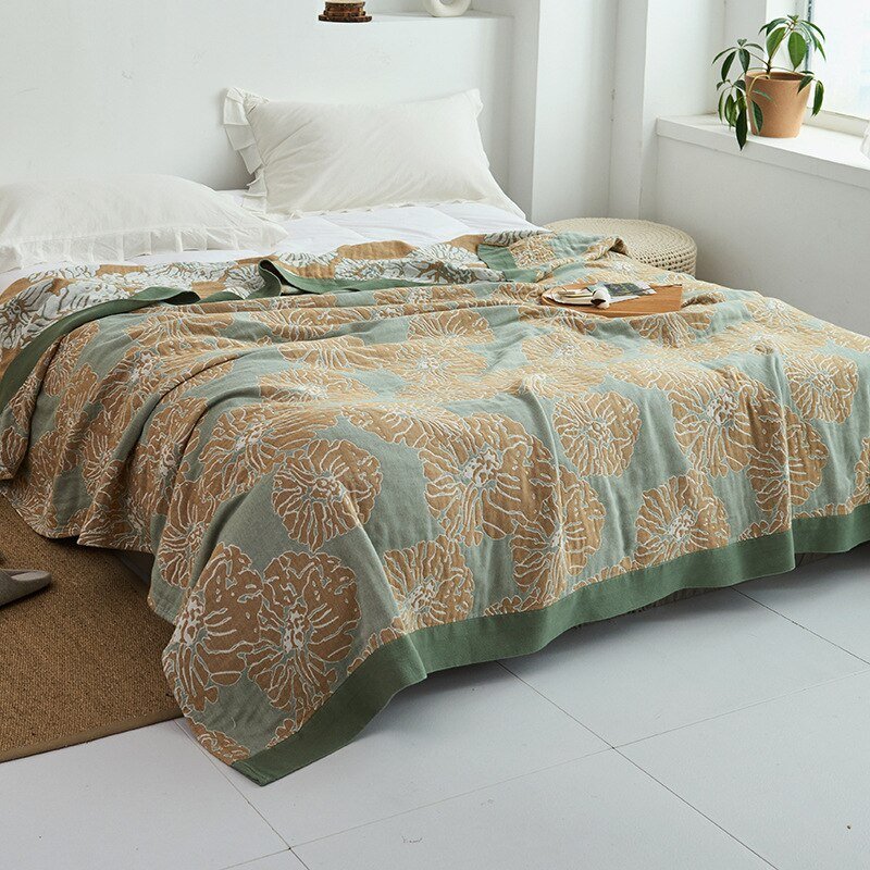 Japanese Soft Throw Blanket for Cozy Home Comfort