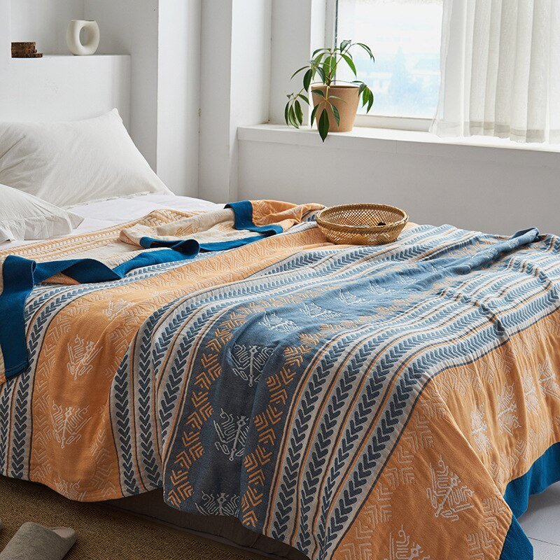 Japanese Soft Throw Blanket for Cozy Home Comfort
