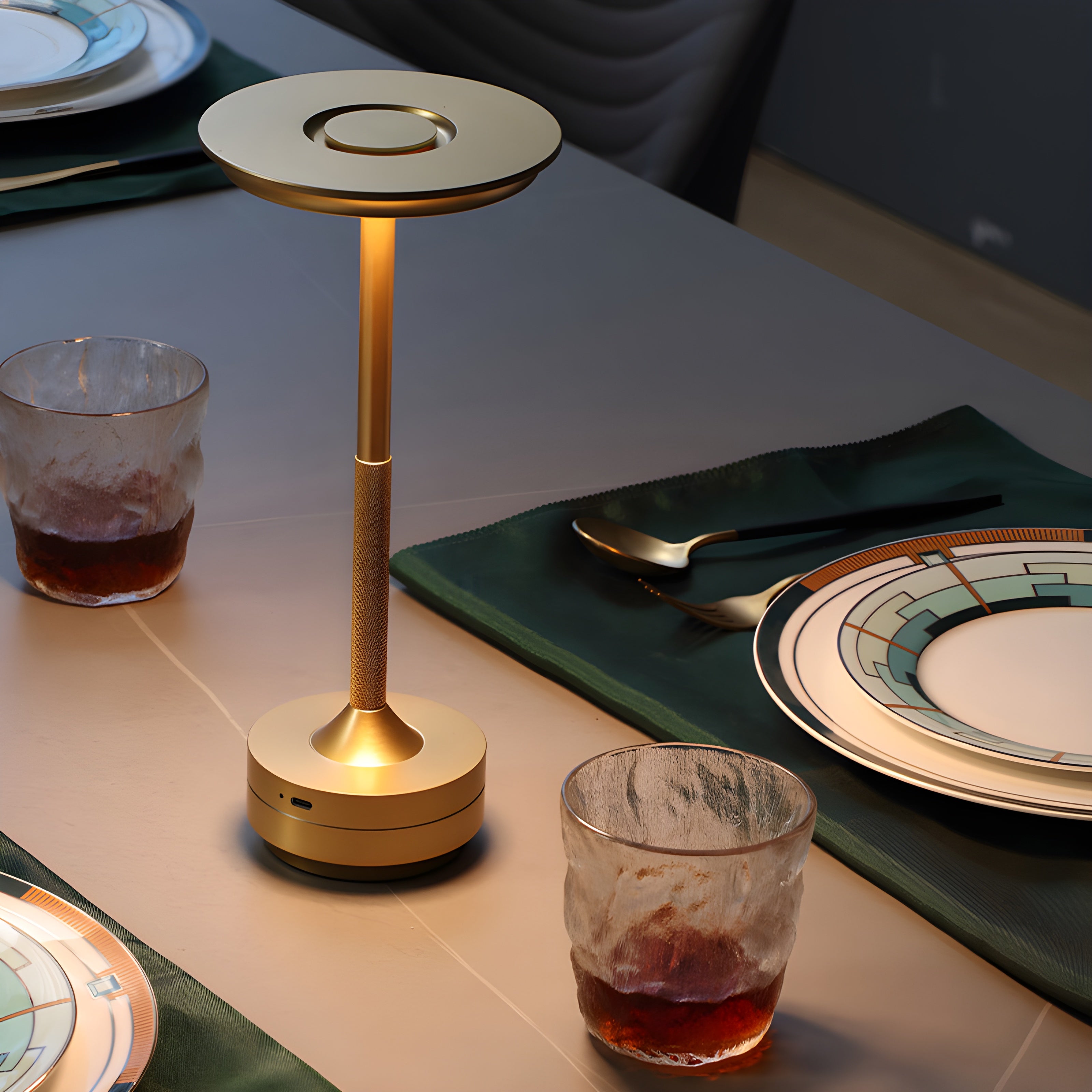 Wireless Decorative Table Lamp With Touch Control Rechargeable