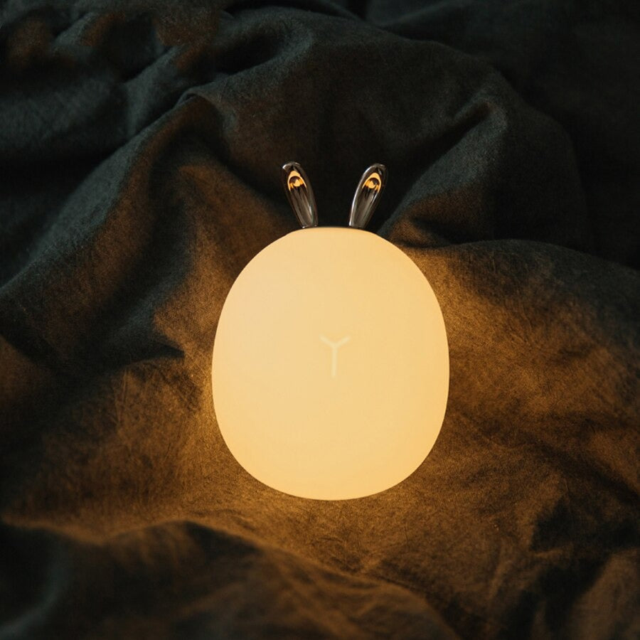 Cordless Silicone Children's Bedside Lamp with Cute Design
