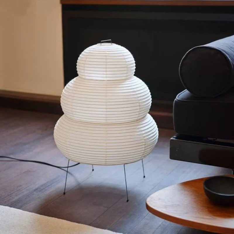 Yong Style Japanese Akari Paper Bedside Lamp Vintage Design