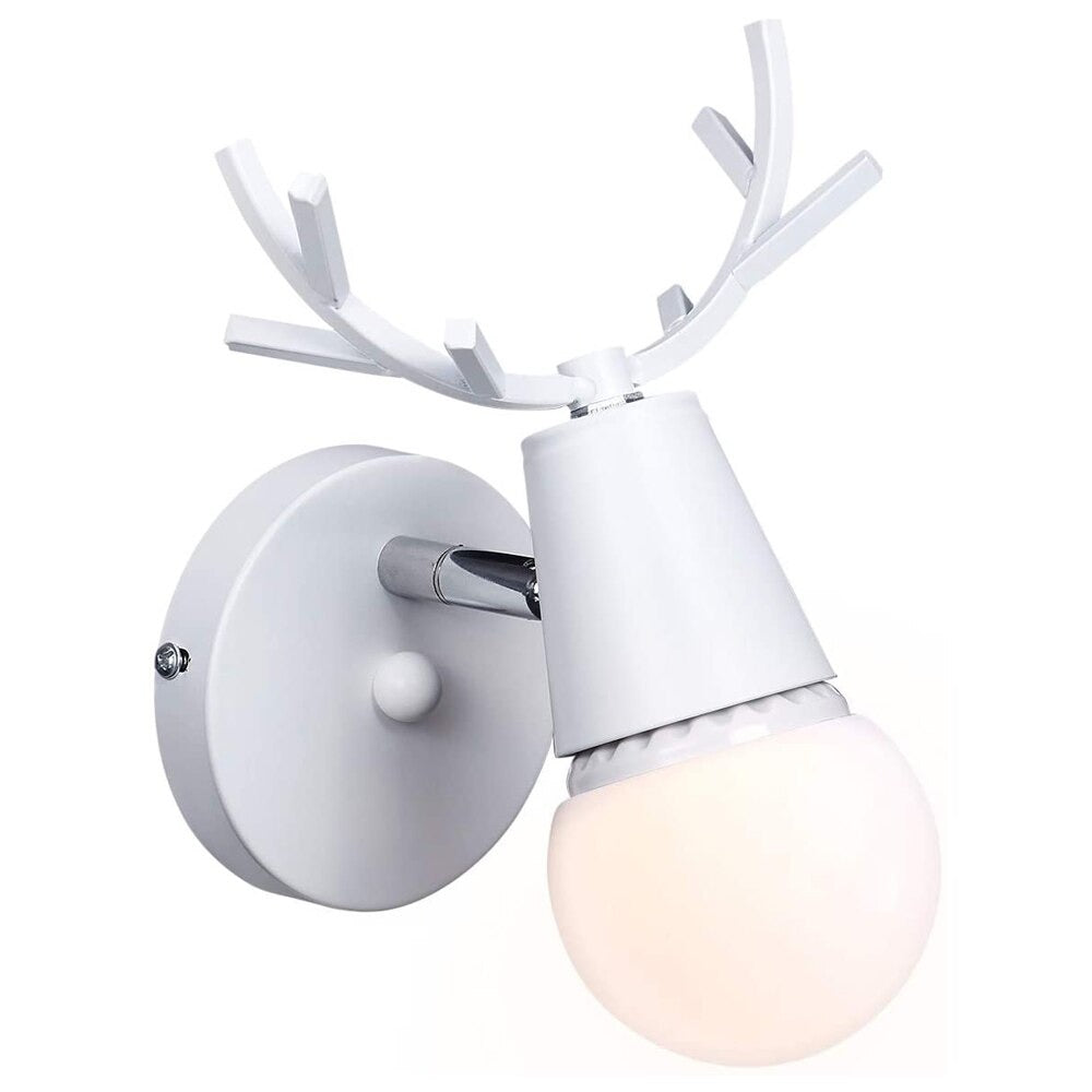 Deer Antler Wall Bedside Lamp in Nordic Style Design