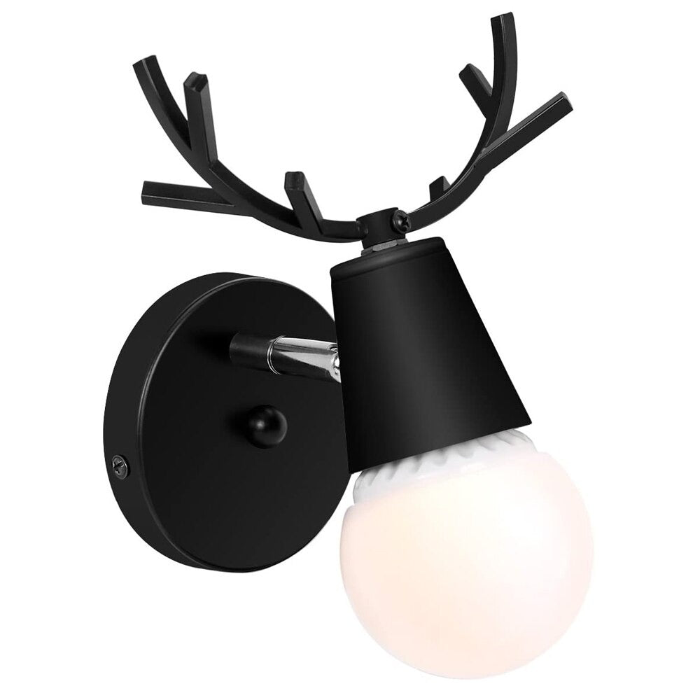 Deer Antler Wall Bedside Lamp in Nordic Style Design