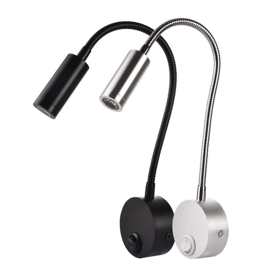 Directional LED Wall Bedside Lamp with Flexible Arm