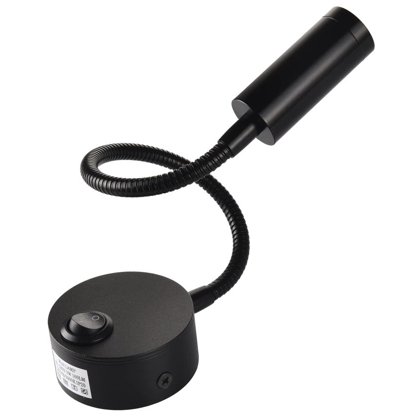 Directional LED Wall Bedside Lamp with Flexible Arm
