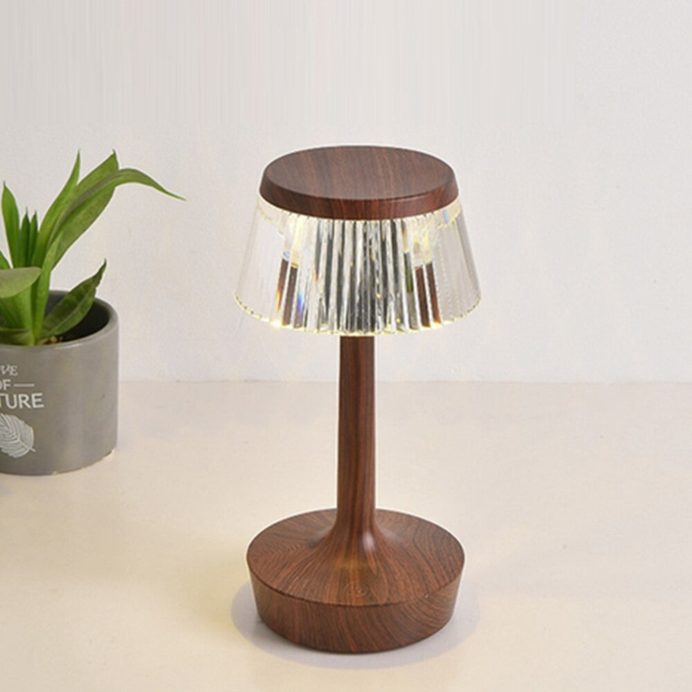 Vintage LED Touch-Sensitive Bedside Lamp with 3 Color Options