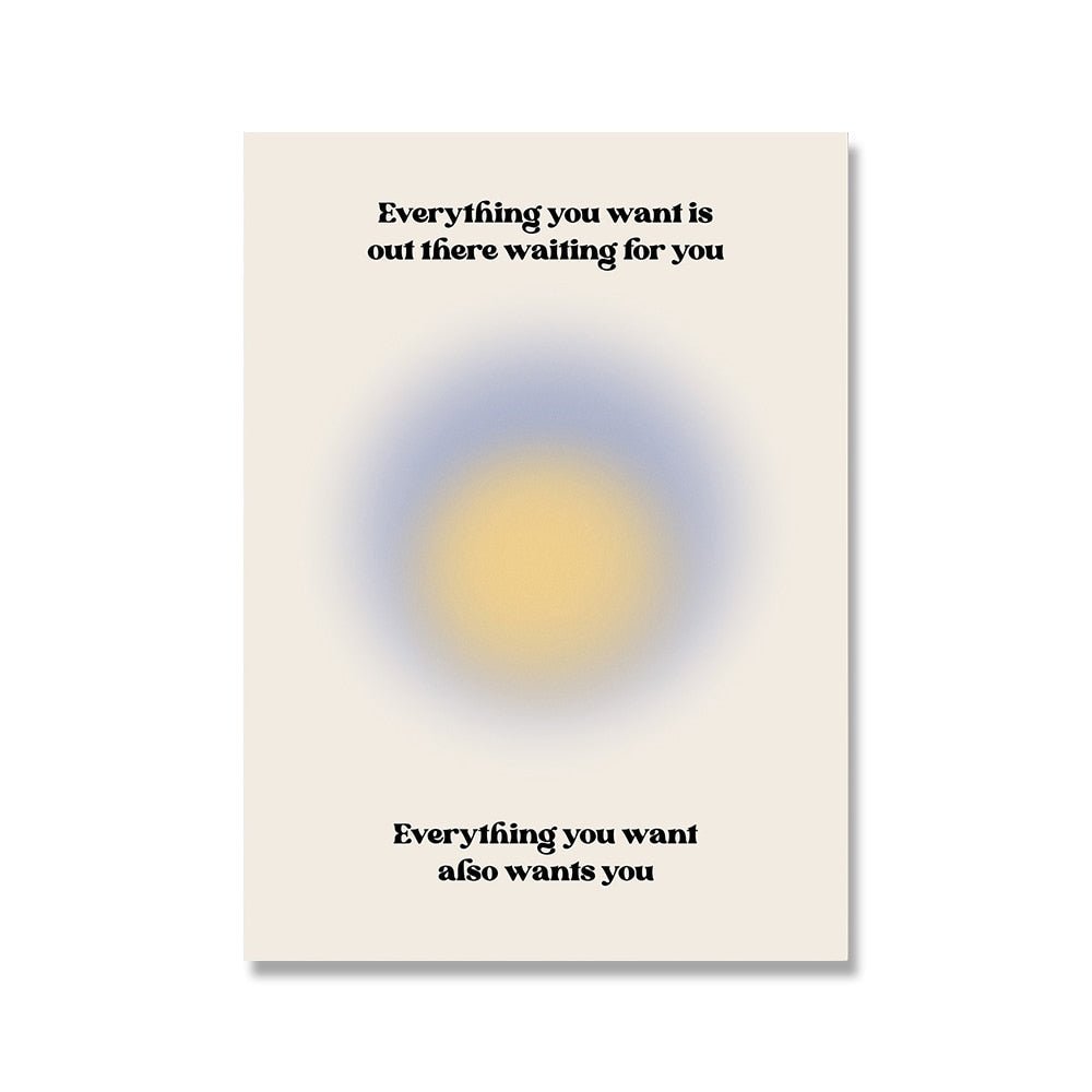 Law of Attraction Manifestation Posters - Modern Canvas Art
