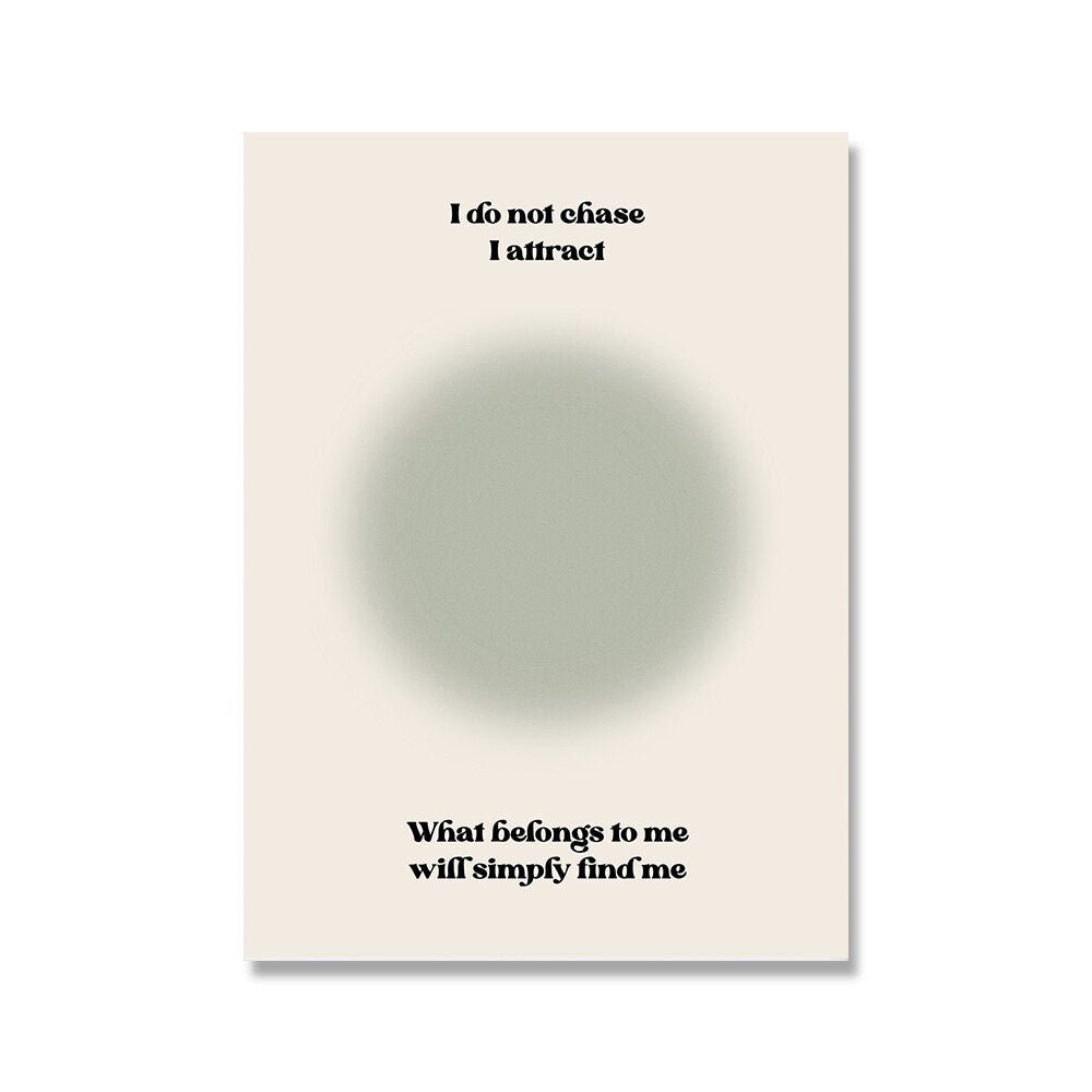 Law of Attraction Manifestation Posters - Modern Canvas Art