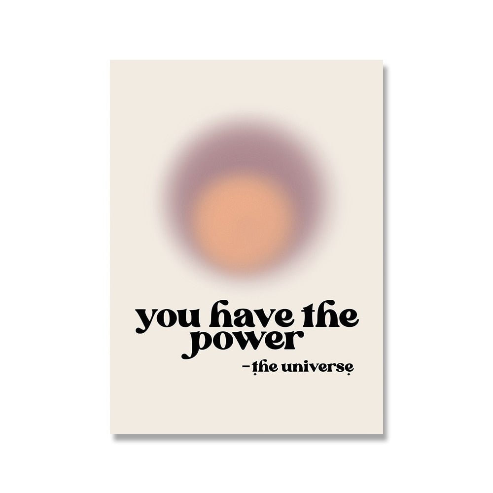 Law of Attraction Manifestation Posters - Modern Canvas Art