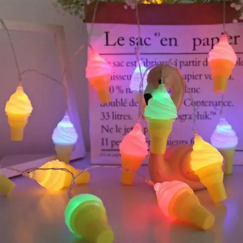SweetGlow – Ice Cream LED String Lights for Playful & Festive Décor