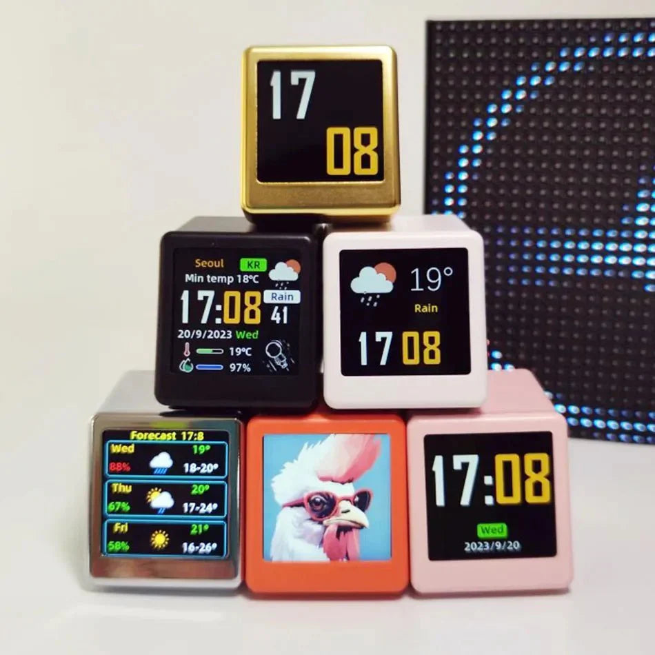 Mini Smart WIFI Multi Function Clock in Stylish Plastic